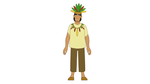 Personaje presentando el objetivo.