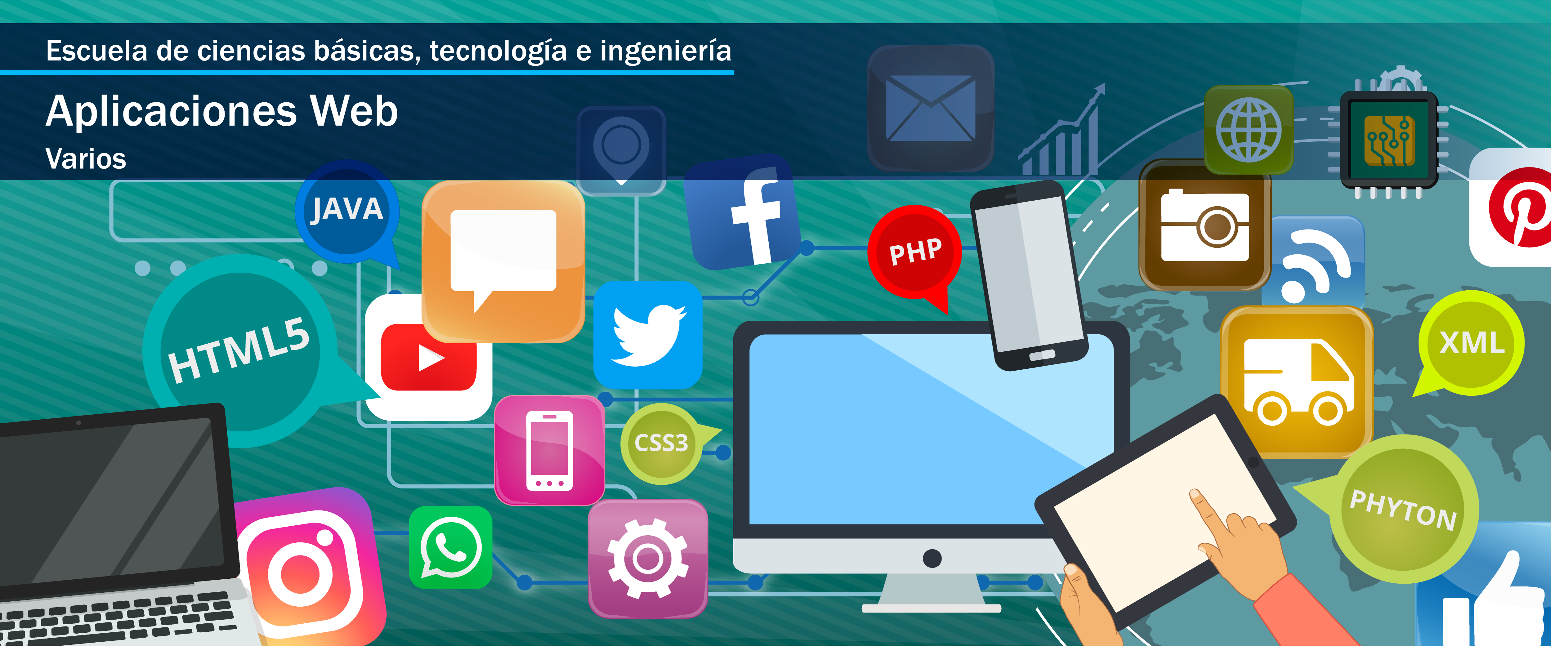 Escuela de ciencias básicas, tecnología e ingeniería. Aplicaciones web, varios