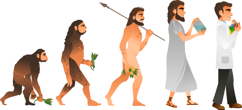 Imagen alusiva a la evolución.