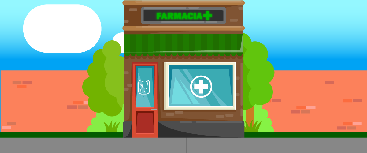 Farmacia nueva en medio de la ciudad.