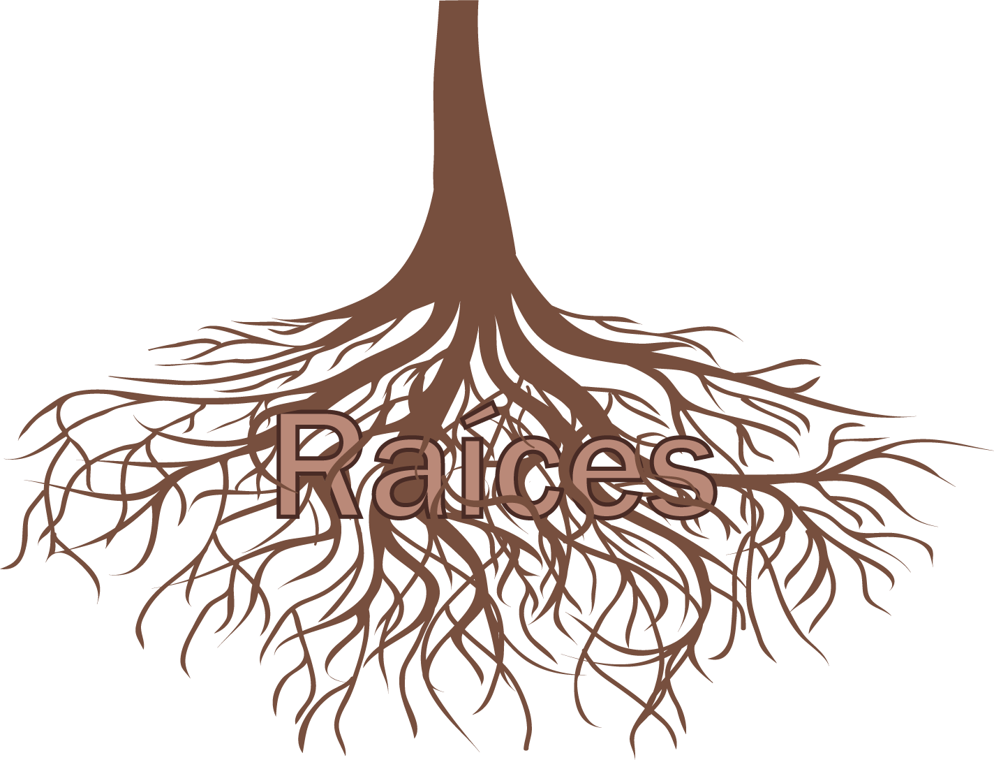 Raíces de un árbol donde se encuentra la palabra raíces al presionarla aparece la definición.