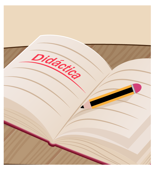 Cuaderno con palabra didáctica.