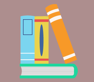 Libros apilados sobre otro libro.