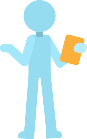 Icono de persona que dicta una charla.