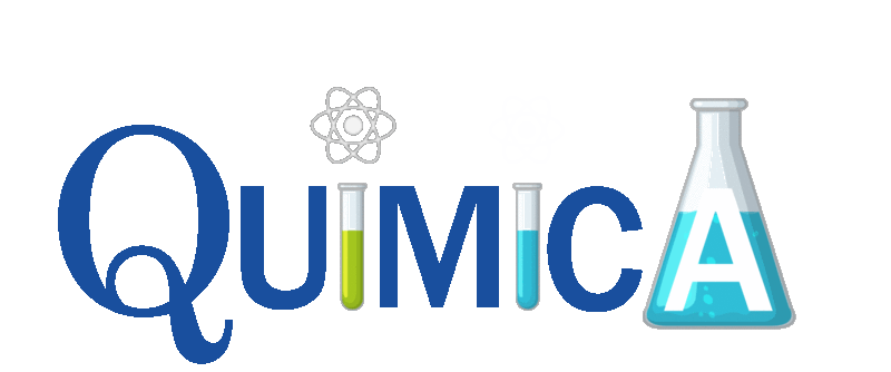 Letras animadas formando la palabra "Química". 