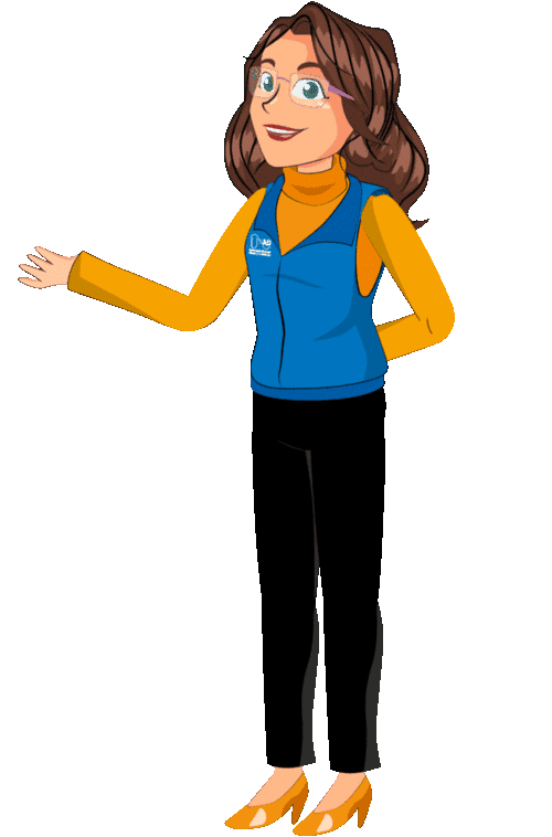 Avatar Unadita saludando.