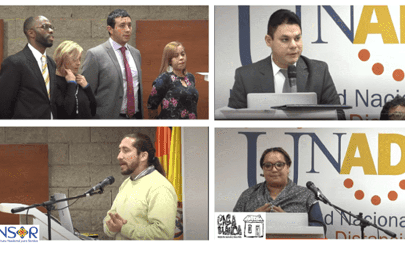 Ponentes del Primer seminario de accesibilidad web en la educación virtual.