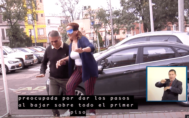 Actividad de sensibilización juego cambio de roles, profesionales de la VIMEP.