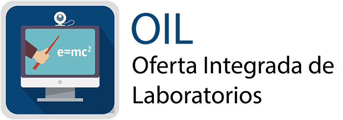 El botón de Oferta Integrada de Laboratorios - OIL que se encuentra en campus virtual, permite el acceso al espacio de administración de oferta de laboratorios.