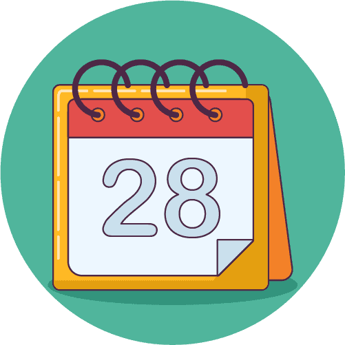 Imagen de un calendario
