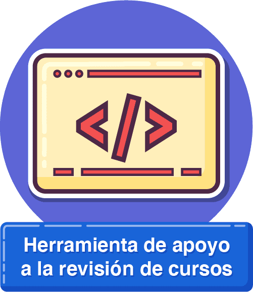 Icono de herramientas de apoyo a la revisión de cursos 