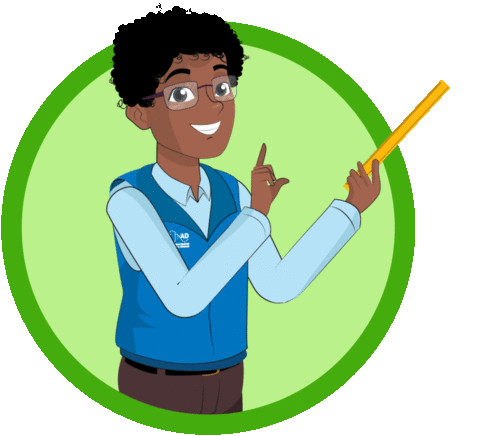 Avatar instruyendo el tema.