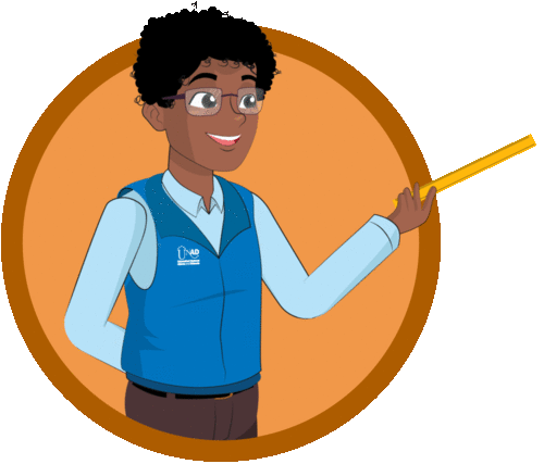 Avatar de Iniciar bibliotecario hablando.