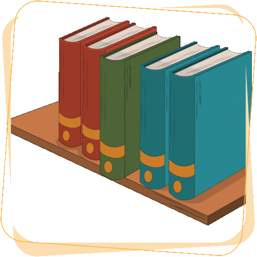Mano sacando libro de estante.