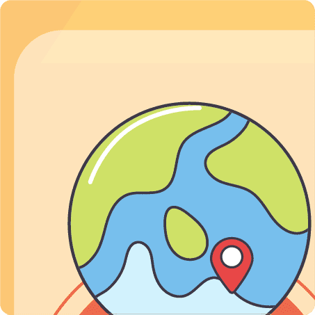 ficha numero 1 de  izquierda a derecha de arriba abajo. esta ficha va en la primera fila. Ilustracion del planeta tierra.